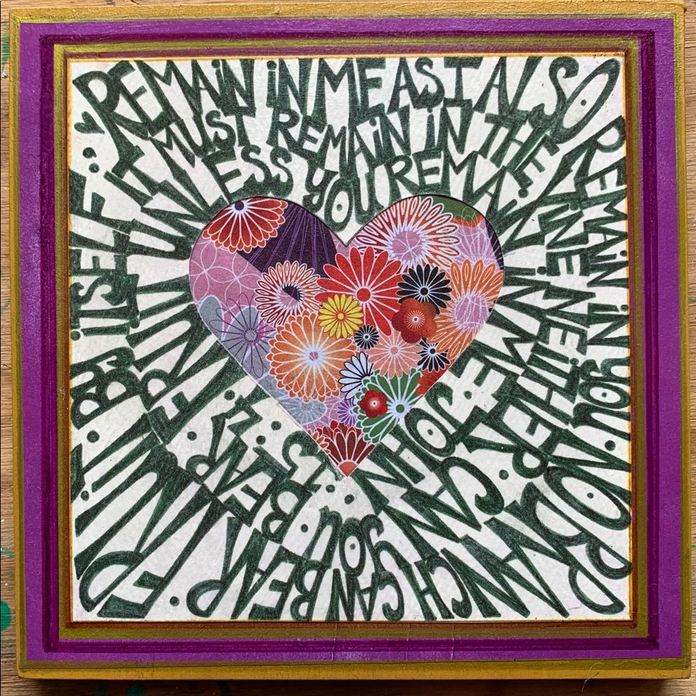 One of a kind handmade scripture art